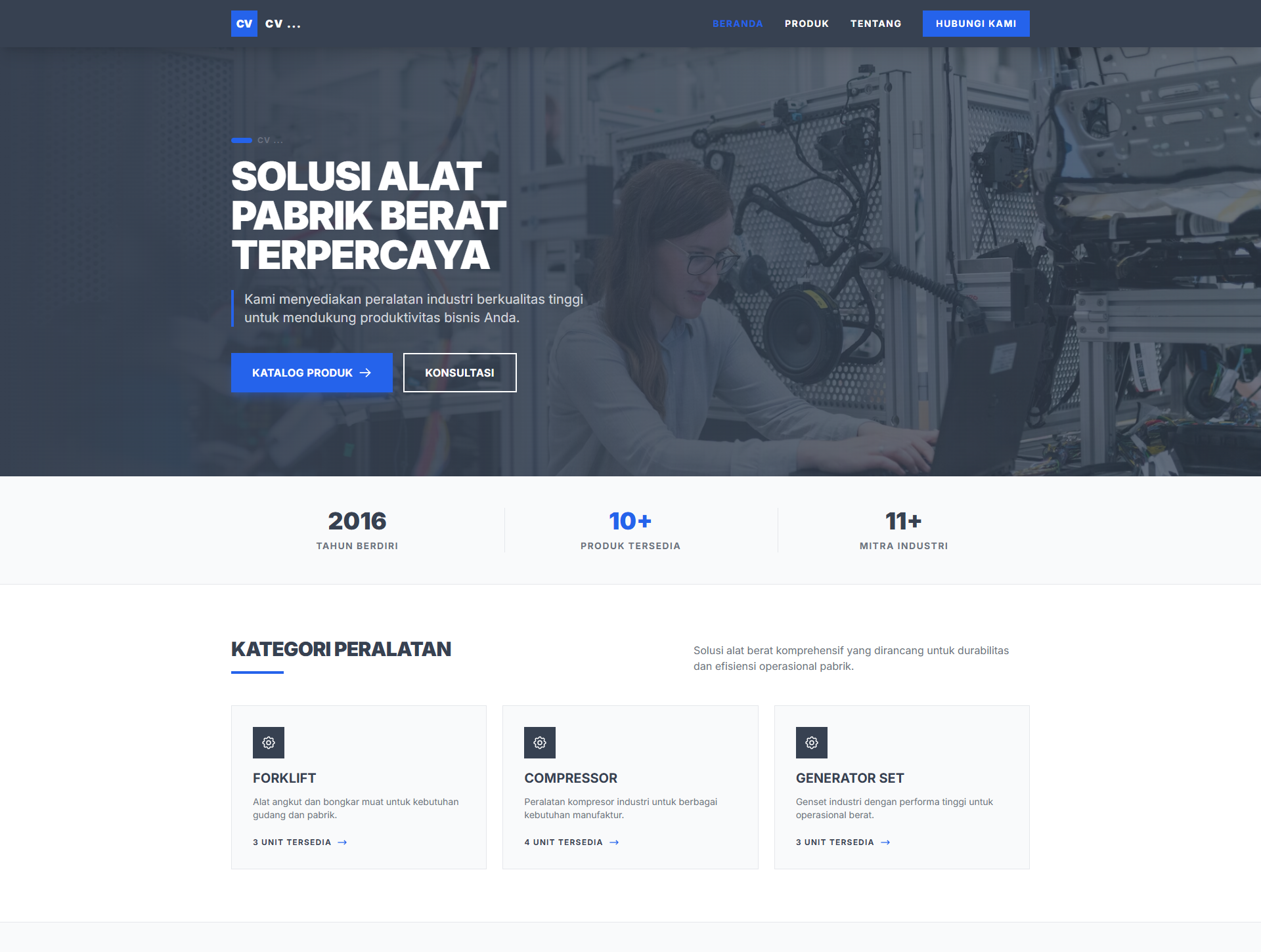 Company profile & management (CV)